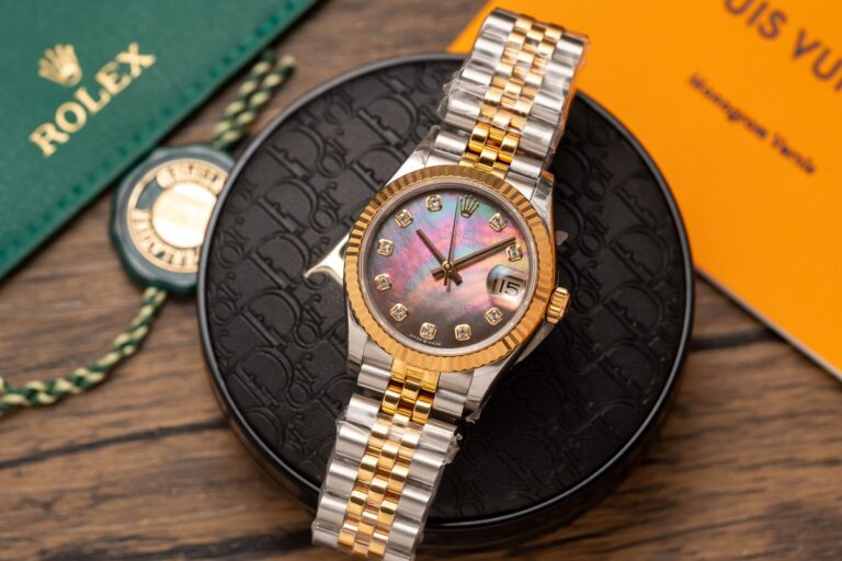 Dong Ho Rolex Nu DateJust 278273 Replica 11 Mat Xa Cu Tim 31mm 4 768x512 1