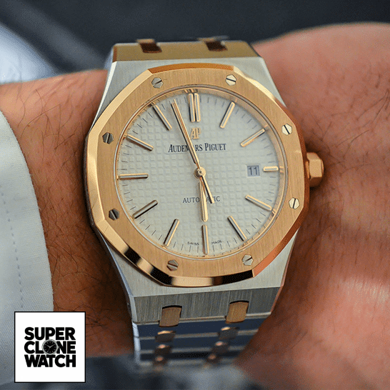 audemars piguet royal oak self winding two tone 15400SR