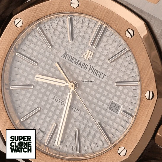 audemars piguet royal oak self winding two tone 15400SR man