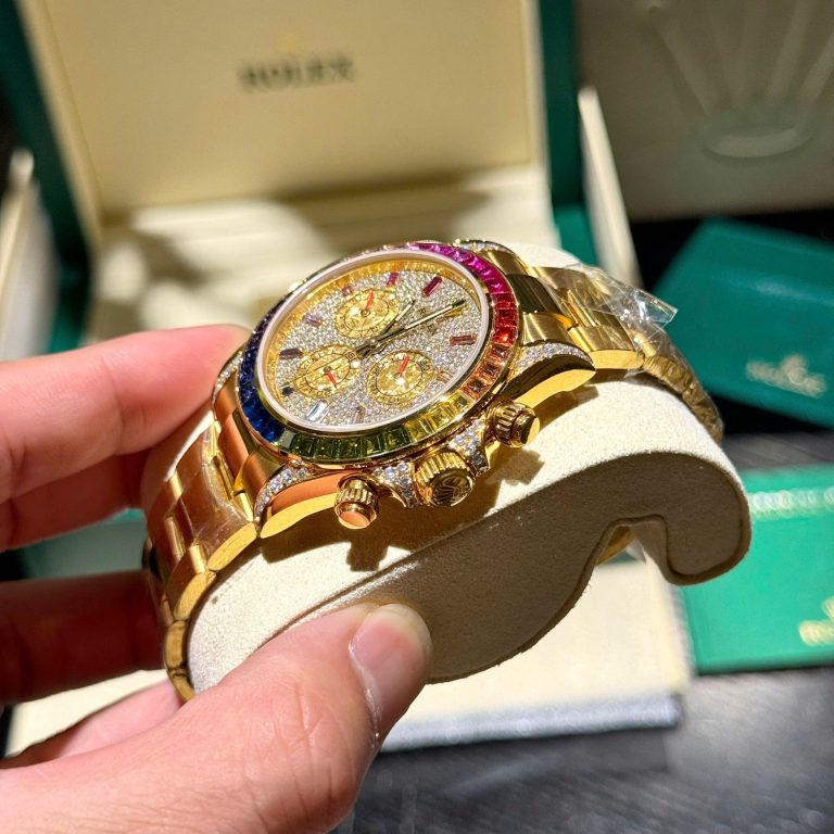 Dong Ho Rolex Daytona 116598RBOW Che Tac Boc Vang Dinh Da Quy Tong Hop 40mm 4 768x768 1