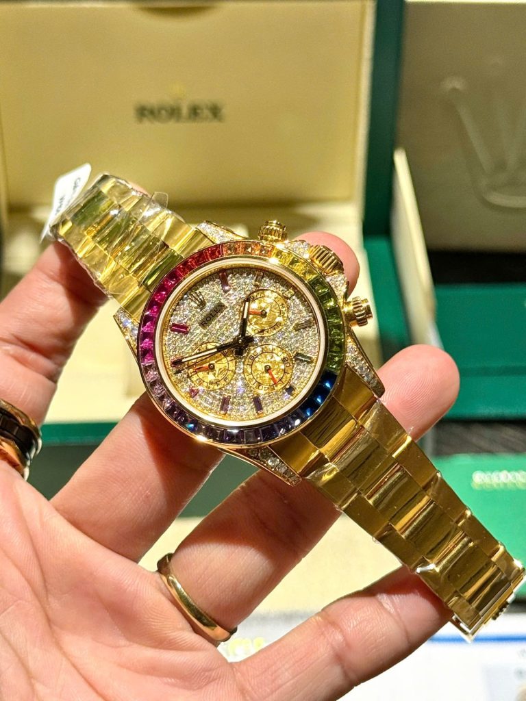 Dong Ho Rolex Daytona 116598RBOW Che Tac Boc Vang Dinh Da Quy Tong Hop 40mm 9 768x1024 1