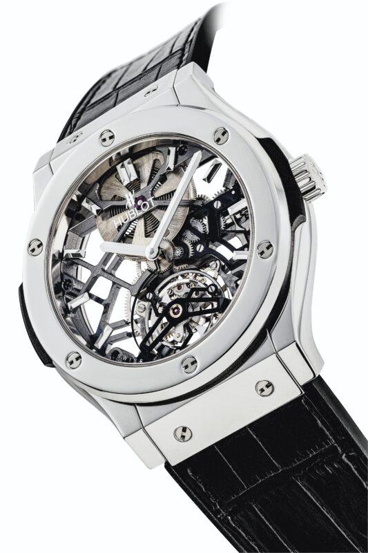 2020 HGK 18894 2292 000hublot a very rare platinum limited edition skeletonised tourbillon wr125930