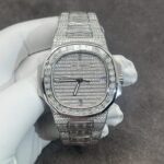 Dong Ho Patek Philippe Che Tac Vang Trang Kim Cuong CVD Nautilus 5719 40mm 1