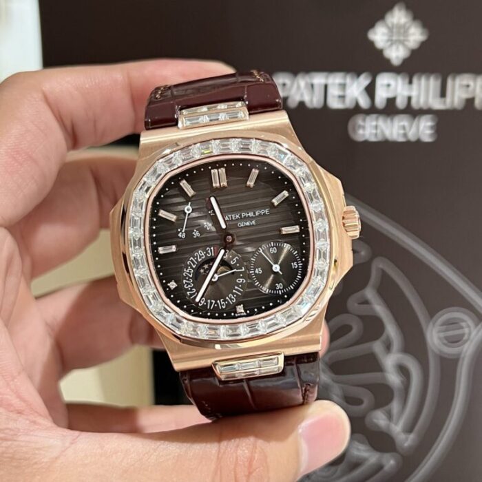 Dong Ho Patek Philippe Nautilus 5724R Boc Vang Do Kim Cuong Moissanite 40mm 4 768x768 1