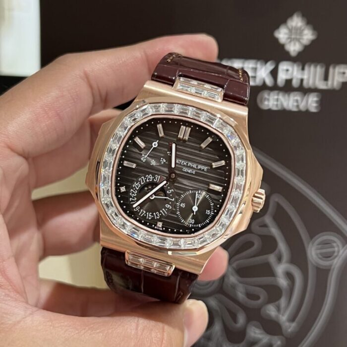 Dong Ho Patek Philippe Nautilus 5724R Boc Vang Do Kim Cuong Moissanite 40mm 5 768x768 1