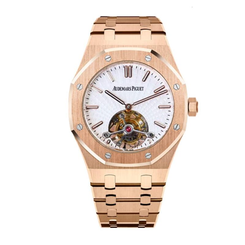 audemars piguet royal oak tourbillon white dial 20180803ap004 replica 1 1