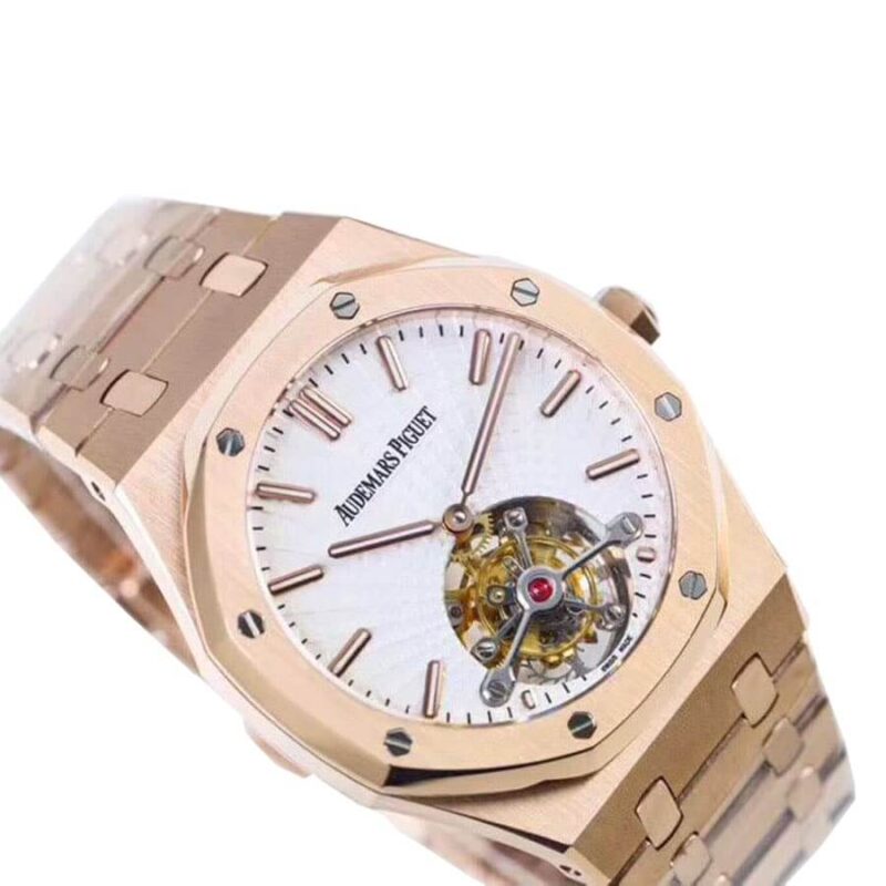 audemars piguet royal oak tourbillon white dial 20180803ap004 replica2 1