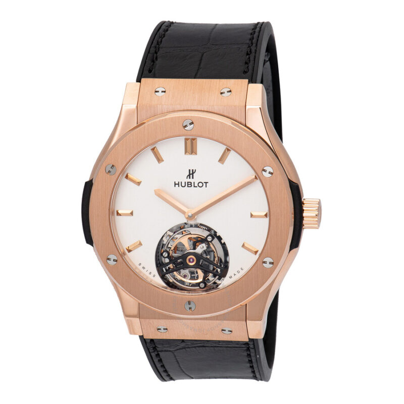 hublot classic fusion tourbillon 45mm dial white mens luxury watch 505ox2610lr 505ox2610lr
