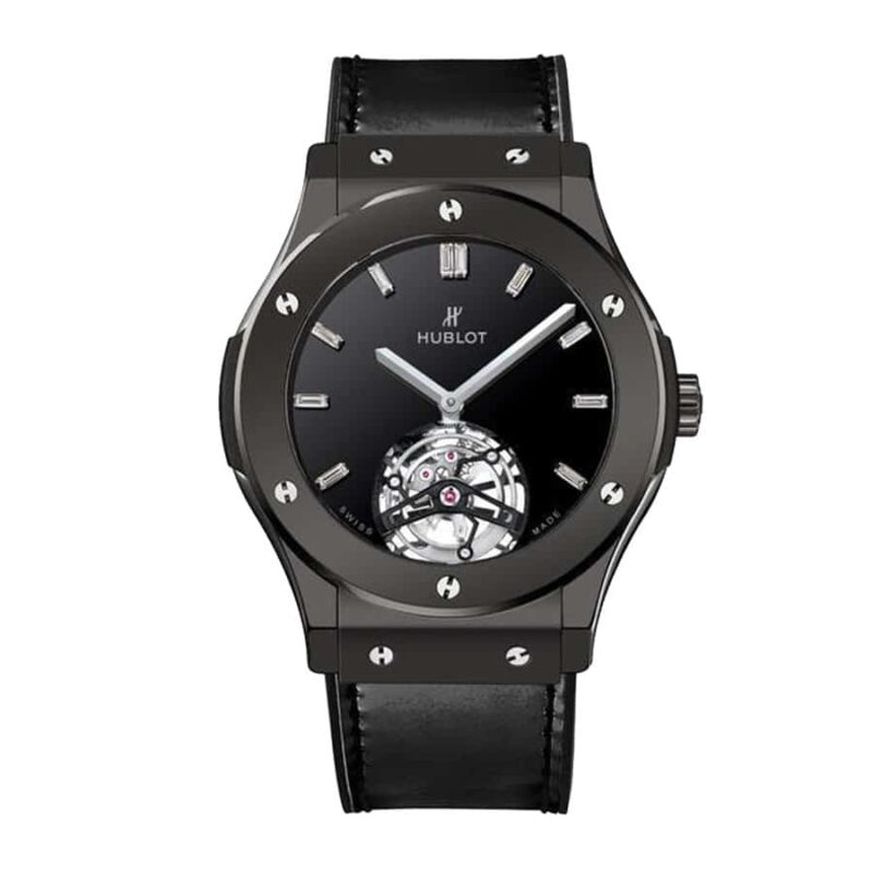 hublot classic fusion tourbillon night out 505 cs 1270 vr tf pvd black dial replica 1 2