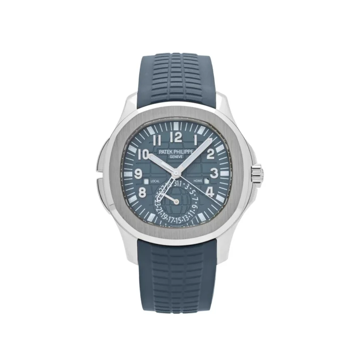 patek philippe aquanaut 5164g 001 travel time white gold blue gray dial 2024 patek philippe 41774041858292