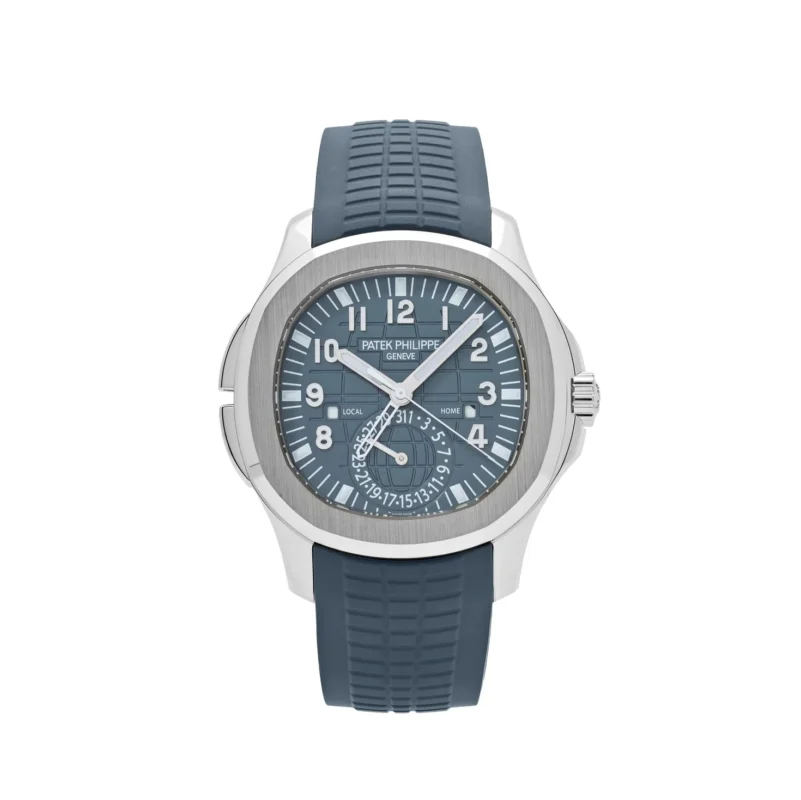 patek philippe aquanaut 5164g 001 travel time white gold blue gray dial 2024 patek philippe 41774041858292