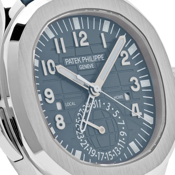 patek philippe aquanaut 5164g 001 travel time white gold blue gray dial 2024 patek philippe 41774041923828