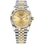 Rolex Datejust 36 Gold Diamond Dial Replica 1