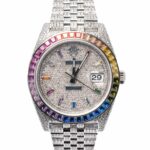 Rolex Datejust 41 Iced Out Rainbow Scaled 1
