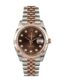 rolex datejust ii 126331 41mm rose gold steel chocolate diamond dial 1