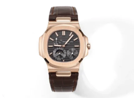 Patek Philippe Nautilus Gold Leather Replica