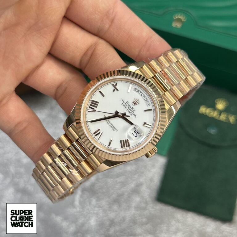 Dong Ho Rolex Day Date 228235 Rose Gold Rep 11 Mat Trang V2 GM Factory 40mm 5 768x768 1