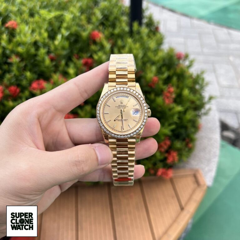 Dong Ho Rolex Day Date Nam Dinh Da Mau Vang Champagne 40mm 5 768x768 1