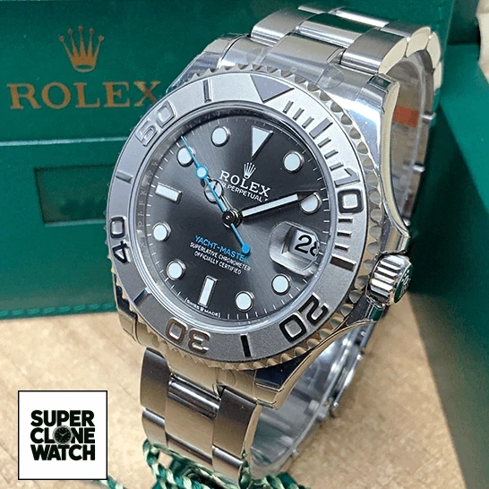 rolex yacht master 268622 steel platinum automatic grey rhodium dial replica unitedluxurrnet 2