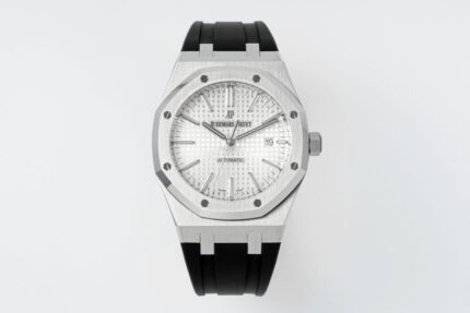 Royal Oak 15400 1:1 Best Edition SS/RU White Textured Dial