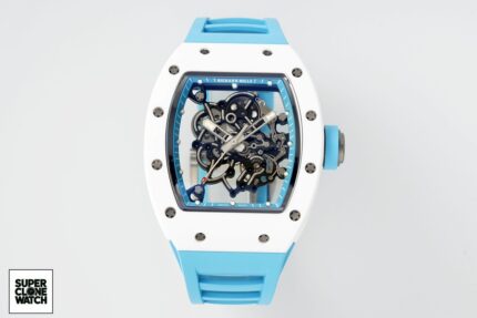 Richard Mille RM055 APSF Blue Ceramic / Rubber Skeleton Dial Super Clone
