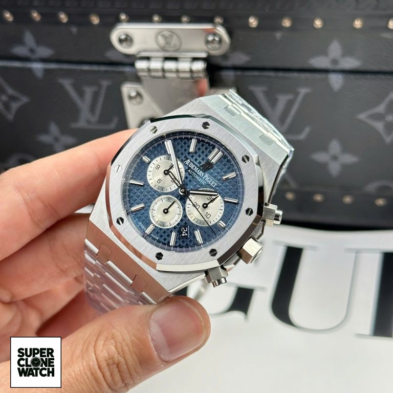 Dong Ho Audemars Piguet Replica 11 Royal Oak 26331 Chronograph Mat Xanh Blue 41mm 4 768x768 1