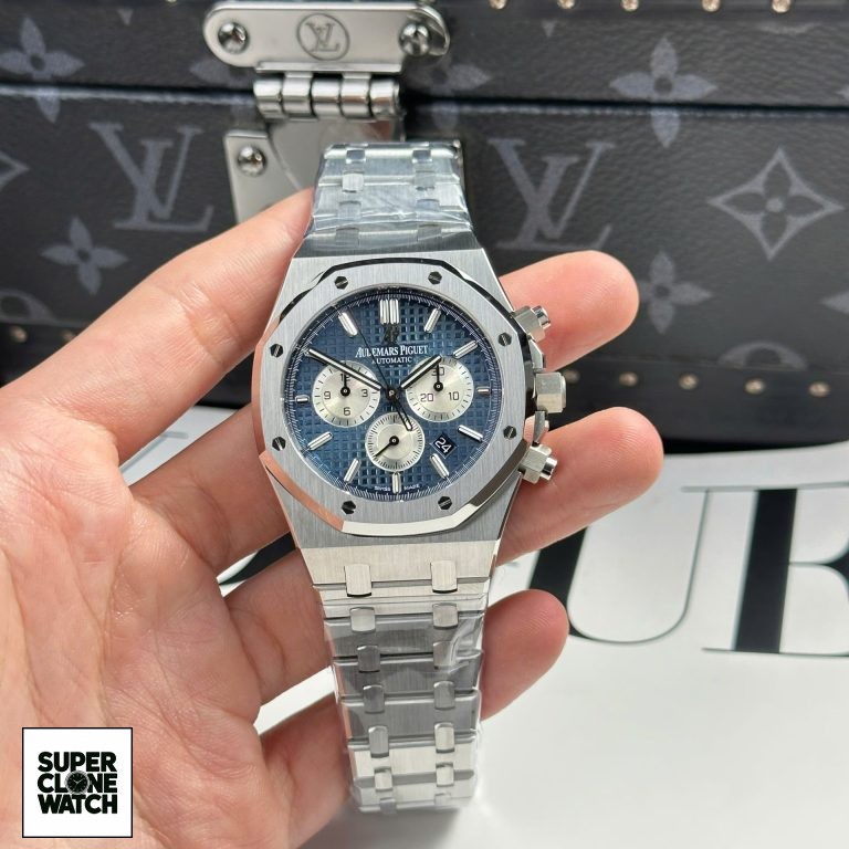 Dong Ho Audemars Piguet Replica 11 Royal Oak 26331 Chronograph Mat Xanh Blue 41mm 7 768x768 1