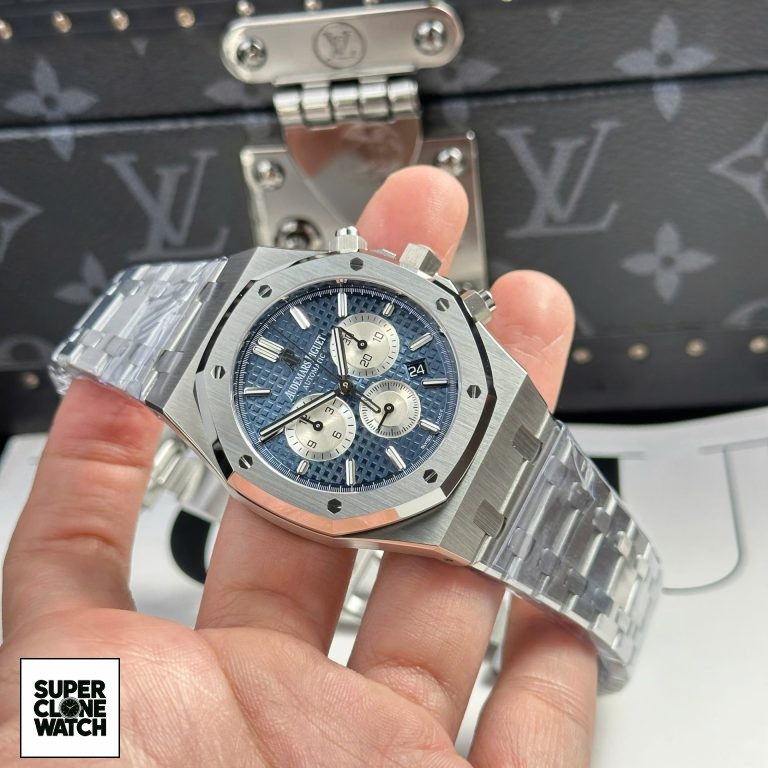 Dong Ho Audemars Piguet Replica 11 Royal Oak 26331 Chronograph Mat Xanh Blue 41mm 8 768x768 1