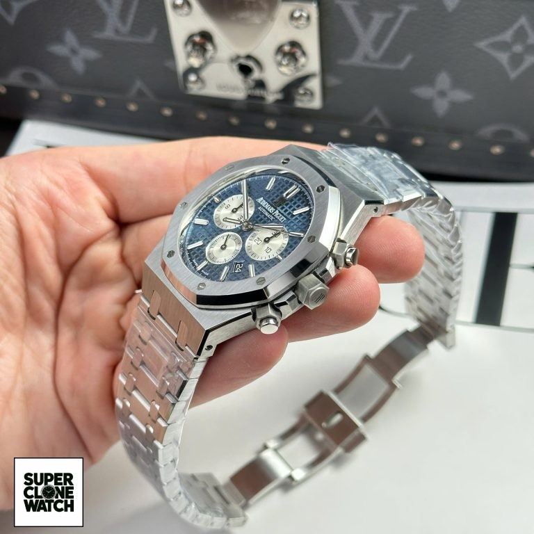 Dong Ho Audemars Piguet Replica 11 Royal Oak 26331 Chronograph Mat Xanh Blue 41mm 9 768x768 1