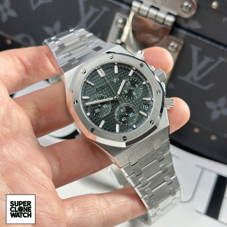 Dong Ho Audemars Piguet Royal Oak 26240ST Mat Xanh La May Mong New 2025 41mm 5 768x768 1