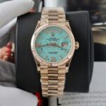 Dong Ho Rolex Che Tac Day Date 128238 Mat So Turquoise Boc Vang That 36mm 2 768x781 1