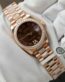 Dong Ho Rolex DateJust Nu Mat Chocolate Che Tac Boc Vang Dinh Moissanite 31mm 2 768x768 1