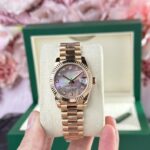 Dong Ho Rolex DateJust Rose Gold 178275 Nu Mat Xa Cu Tim Replica 11 31mm 3 768x1024 1