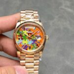 Dong Ho Rolex Day Date 128235 Che Tac Mat So Puzzle Emoji Jigsaw Motif 36mm 3 768x576 1