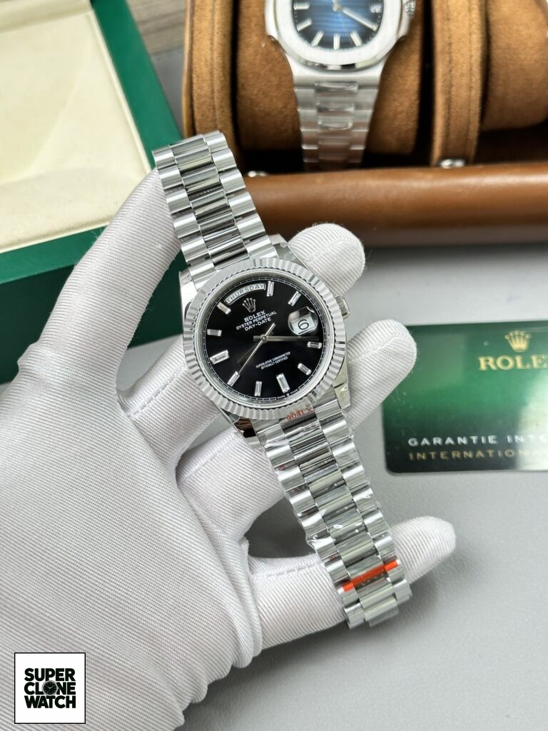 Dong Ho Rolex Day Date 228236 Rep 11 Nang 167gr Mat Den GM Factory 40mm 3 768x1024 1