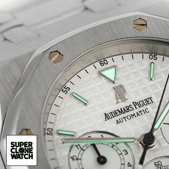 audemars piguet royal oak chronograph white 25860ST