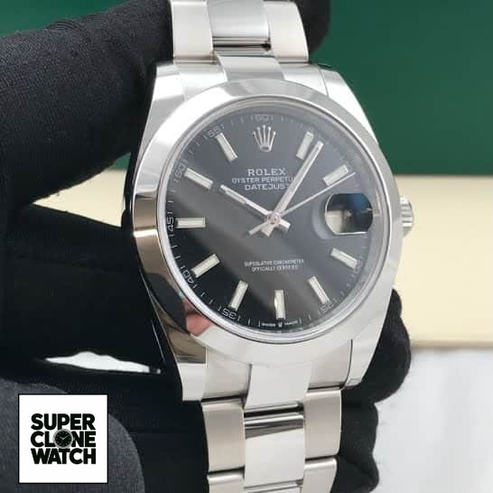 rolex diagonal black replica man