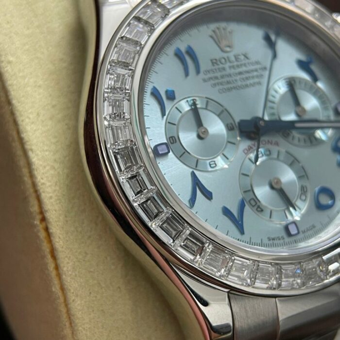 Dong Ho Rolex Daytona Che Tac Vang Trang 18K Nguyen Khoi Dinh Kim Cuong Baguette 40mm 7 768x768 1