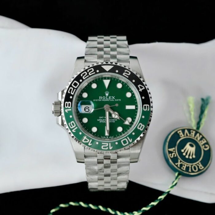 Dong Ho Rolex GMT Master II 126729VTNR Rep 11 Mat Xanh La Cay Day Jubilee 40mm 1 768x768 1