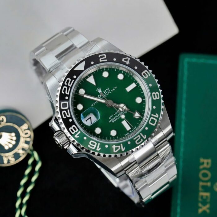 Dong Ho Rolex GMT Master II 126729VTNR Replica 11 Mat Xanh La Cay Day Oyster 40mm 2 768x768 1