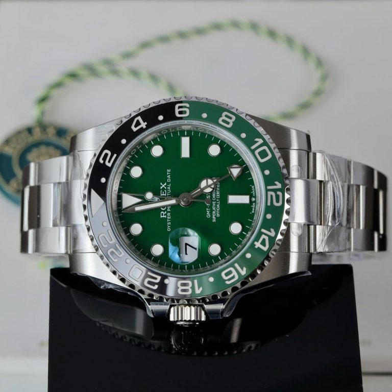 Dong Ho Rolex GMT Master II 126729VTNR Replica 11 Mat Xanh La Cay Day Oyster 40mm 3 768x768 1