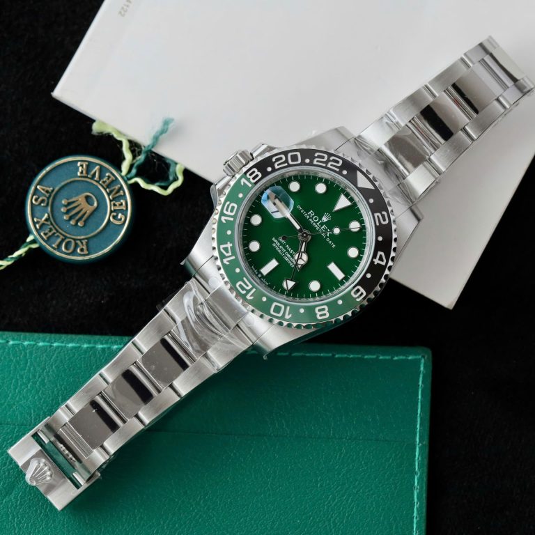 Dong Ho Rolex GMT Master II 126729VTNR Replica 11 Mat Xanh La Cay Day Oyster 40mm 5 768x768 1