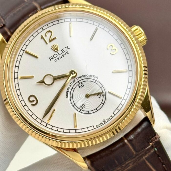 Dong Ho Rolex Perpetual 1908 Clone 11 Ma Vang Mat Trang 39mm 1 768x768 1