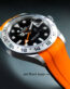 Orange and Black Rubber Strap for Rolex Explorer II 42mm 226570