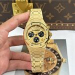 Dong Ho Audemars Piguet Che Tac Royal Oak Chronograph Frosted Gold 26240 Mat Vang Xuong APS 41mm 1 768x768 1