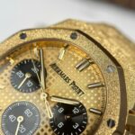 Dong Ho Audemars Piguet Che Tac Royal Oak Chronograph Frosted Gold 26240 Mat Vang Xuong APS 41mm 8 768x768 1