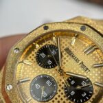 Dong Ho Audemars Piguet Che Tac Royal Oak Chronograph Frosted Gold 26240 Mat Vang Xuong APS 41mm 9 768x768 1