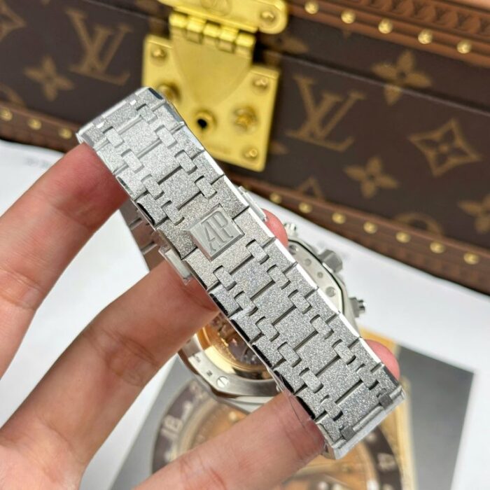 Dong Ho Audemars Piguet Rep 11 Royal Oak Chronograph Frosted Gold 26240 Mat Xam APS Factory 41mm 11 768x768 1