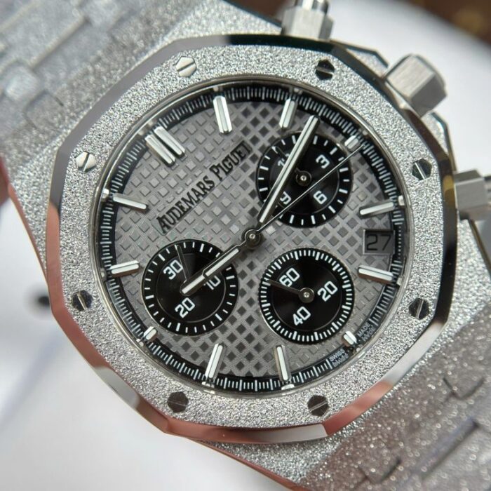 Dong Ho Audemars Piguet Rep 11 Royal Oak Chronograph Frosted Gold 26240 Mat Xam APS Factory 41mm 7 768x768 1