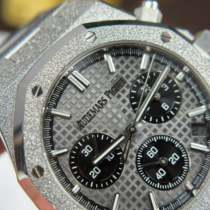Dong Ho Audemars Piguet Rep 11 Royal Oak Chronograph Frosted Gold 26240 Mat Xam APS Factory 41mm 8 768x768 1